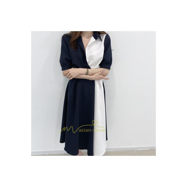 マキシ | ワンピース Aライン 夏ワンピース 春 夏 秋 半袖 ロング マキシ丈 ロングワンピース マキシワンピース 着痩せ エレガント 二次会 配色 上品 20代30代40代50代