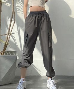 ワイドパンツ | ストリート風カーゴパンツ レディース