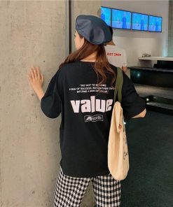 ｔシャツ・カットソー | ロングTシャツ 大きいサイズTシャツ ビッグTシャツ レディーストップス ゆったりTシャツ 可愛い コットン上着 2020春夏 黒 3色 カジュアル おしゃれ