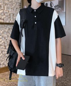 Tシャツ | ポロシャツ メンズ 切り替え メンズシャツ 半袖 カジュアル シンプル 無地 ポロ プルオーバー 夏新作 カッコウイイ トップス 半袖サマーシャツ 夏服