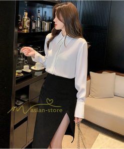 シャツ・ブラウス | ワイシャツ レディース ブラウス 長袖 おしゃれ オフィス 通勤 事務服 仕事 ビジネス 20代30代40代50代 お出かけ 韓国ファッション 着痩せ カジュアル 通学