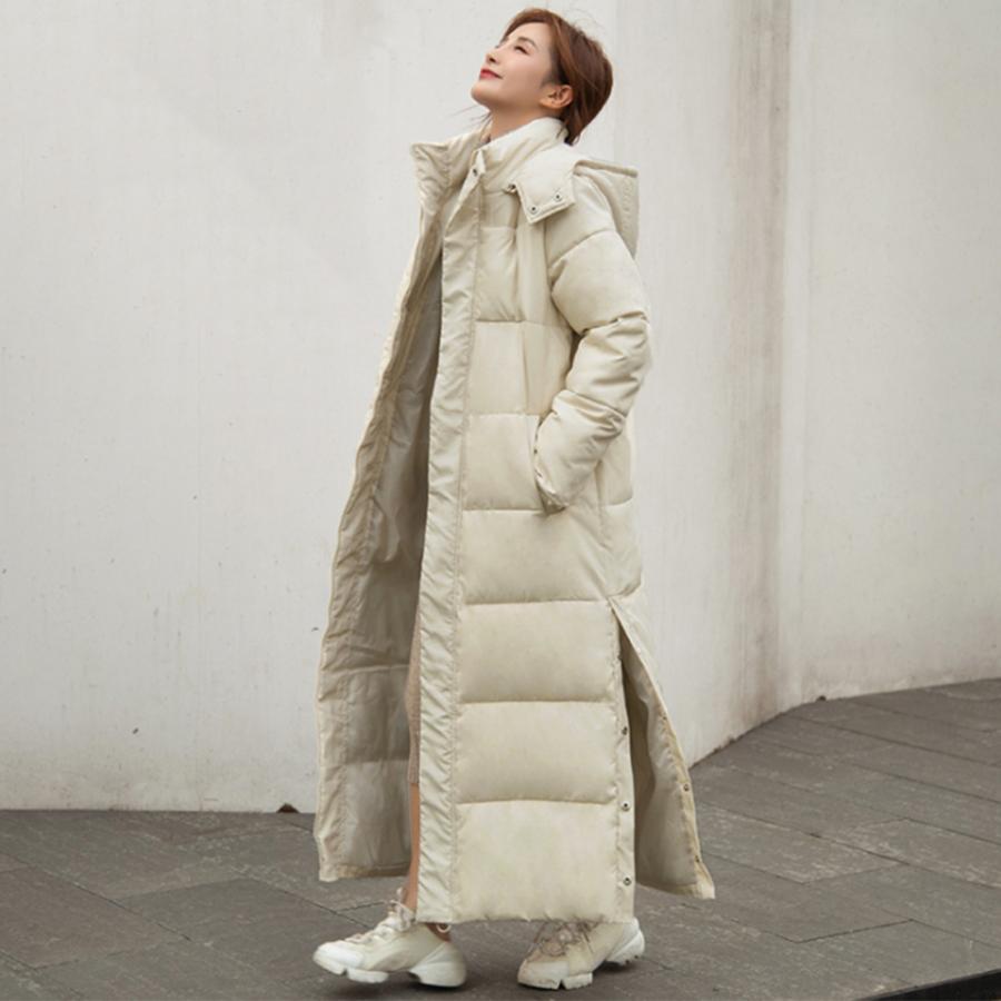 トレンチコート | フード付きキルティングコート レディース