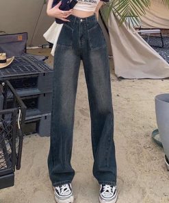 ワイド、バギーパンツ | レトロ デニムワイドパンツ ハイウエスト