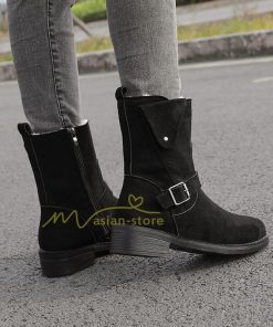 ショートブーツ | スノーブーツ レディース 暖かい 裏ボア シューズ 冬 レディースブーツ ジップブーツ 防寒着 ウインター ブーツ 20代30代40代 スノーシューズ