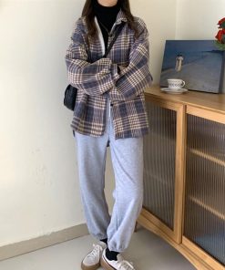 ジャケット・ブルゾン | チェック柄シャツ 裏ボア ジャケット秋冬