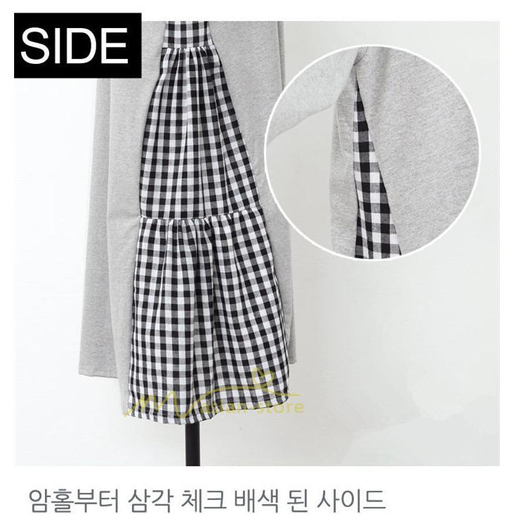 マキシ | ワンピース レディース 40代 ロングワンピース 春夏 切り替え チェック柄 お洒落 長袖 ゆったり カジュアル 通勤 30代 体型カバー 重ね着風 着痩せ 大きいサイズ