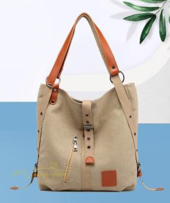 女性用バッグ | ショルダーバッグ リュック バッグ カバン レディース 帆布バッグ ズック カジュアル 旅行 肩掛け 手提げ シンプル エコバッグ ハンド 通勤通学 洗え 便利 収納