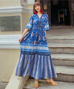 マキシ | ワンピース ロングワンピース エスニックワンピース コットン リゾートワンピース ワンピ 半袖 大人 夏 ゆったり リゾート お出かけ 普段使い きれいめ