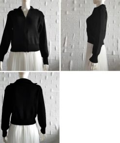 カーディガン | ジップアップニットブルゾン 韓国風 秋冬