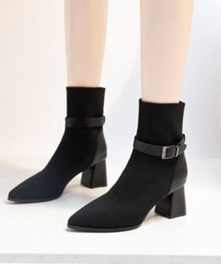 ショートブーツ | レディース太ヒールブーツ