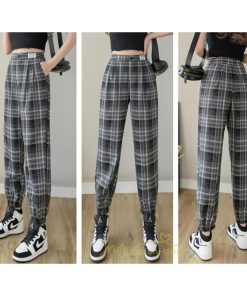 チノ・テーパード・ジョガー・スキニーパン | ジョガーパンツ レディース パンツ スウェット ジャージ ストレッチ ズボン スポーツ トレーニング チェック柄 高見え 細見え 秋 夏 冬 運動 春