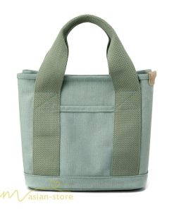 女性用バッグ | ミニトートバッグ レディース 仕切り キャンバス 帆布 ランチバッグ シンプル おしゃれ 通勤 通学 3つ仕切り マザーズバッグ かわいい おしゃれ 収納 多機能