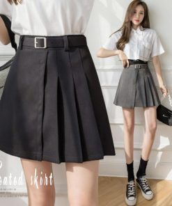 ミニスカート | ボックス プリーツスカート レディース