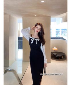 タイト | セクシーワンピース 二次会ワンピース 上品 高級感 ワンピース 長袖 タイトワンピース スリム 美ライン フォーマル オフィス お呼ばれワンピース 通勤 結婚式