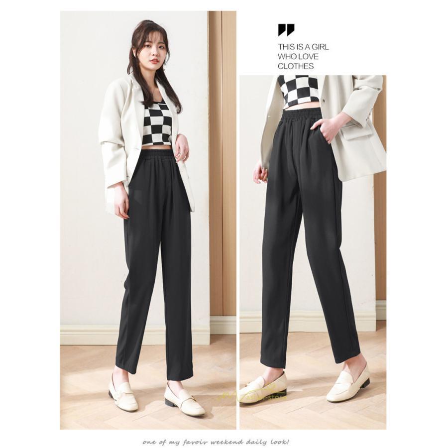 スラックス | スラックスパンツ レディース 九分丈 通勤 ストレートズボン ボトムス ビジネス おしゃれ オフィス フォーマル 美脚 ハイウエスト OL 着痩せ 就職