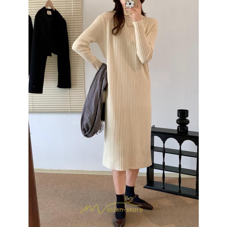 ニットワンピース | レディース 冬 きれいめ ニットフレア ロング おしゃれ 秋冬 送料無料 20代30代40代50代 可愛い おしゃれ 同窓会 通勤 女子会 デート