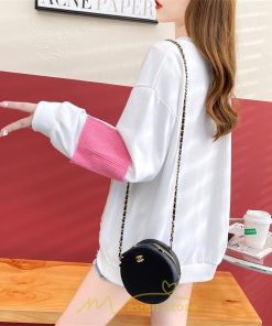 パーカー | トレーナー Tシャツ レディース 切り替え スウェット 春 長袖 おしゃれ 秋 冬 20代30代40代50代 コットン デート カジュアル 可愛い 女子会 お出かけ