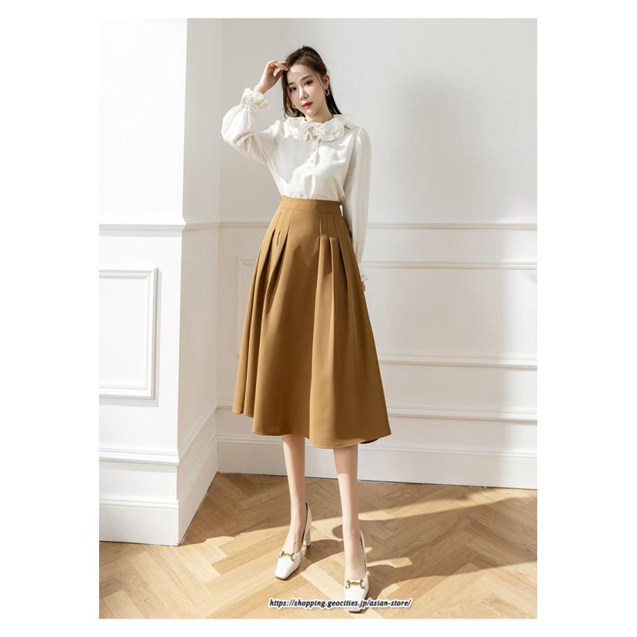 スカート | ロング丈 ミモレ丈 フレアロングAライン通勤 20代 30代 40代 50代 コーデ 着痩せ 高見え 送料無料 きれいめ
