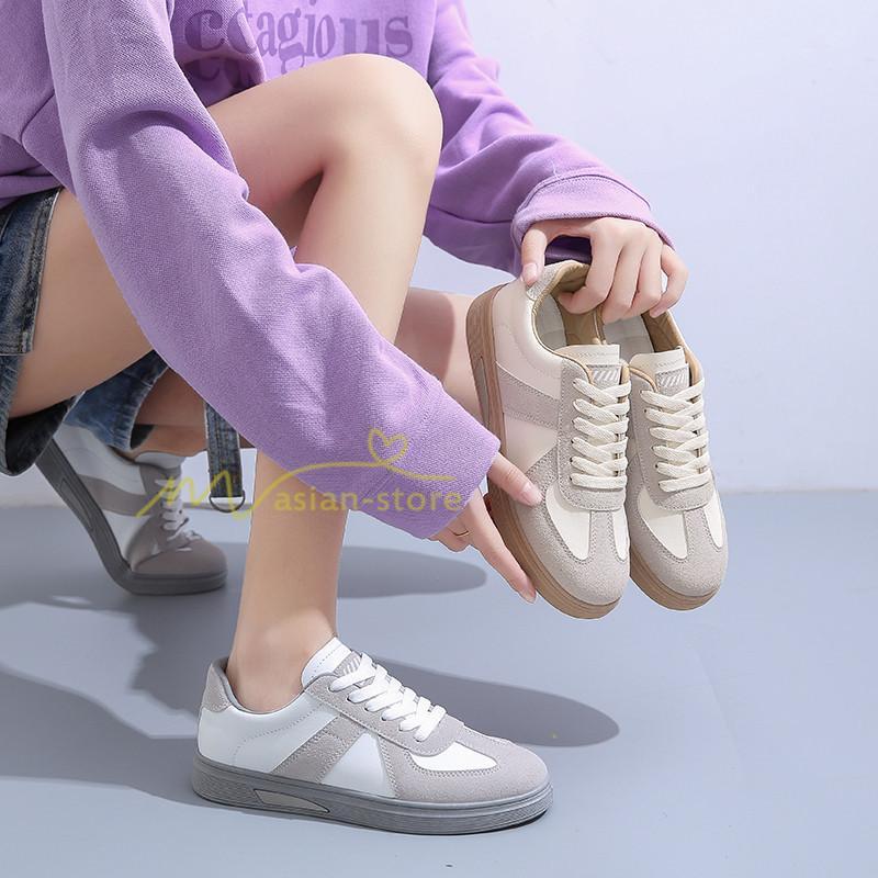 スニーカー | スニーカー レディース レディースシューズ ローカット 靴 フラットシューズ ぺたんこ ウォーキングシューズ Pu革 美脚 歩きやすい 厚底靴 厚底スニーカー