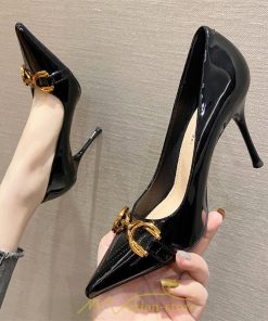 パンプス | 入園式 ハイヒール ヒール 黒 ピンヒール 卒業式 入学式 レディース おしゃれ ヒール 9.5cm ポインテッドトゥ 就職 お仕事 通勤 オフィス リクルート