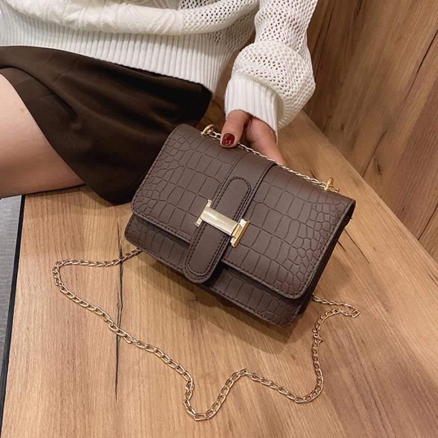 ショルダーバッグ | クロコ型押 レディース