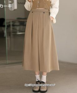 スカート | ロングきれいめ レディース ロング丈 女子会 デート 20代 30代 40代 50代 秋 冬 細見え ハイウエスト お出かけ 高見え あったか