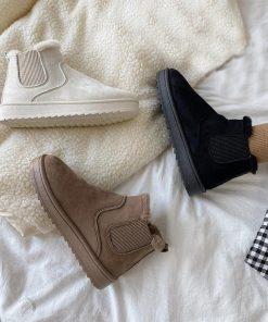 ムートンブーツ | 痛くない 人気 もこもこ モカシン 暖かい 裏起毛 レディース ブーツ 防寒 冬靴