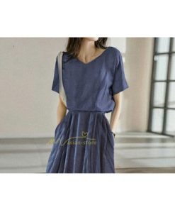 セットアップ | ワイドパンツ レディース きれいめ 2点セット トップス ブラウス ゆったり 体型カバー 上下セット 夏 パンツ カジュアル 綿麻 20代30代40代50代