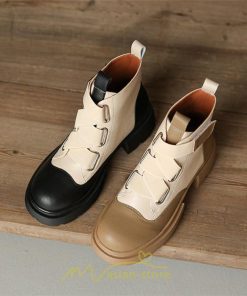 ショートブーツ | レディース 歩きやすい ワークブーツ 楽チン 痛くない ラウンドトゥ 美脚 厚底 カジュアル 通勤 通学 旅行 50代 30代 お出かけ 40代 20代