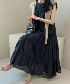 マキシ | 夏ワンピース ロングワンピース シフォンワンピース レディース ワンピ 体型カバー 50代 40代 30代 20代 可愛い 夏 春 大人 ノースリーブ 無地 涼しい