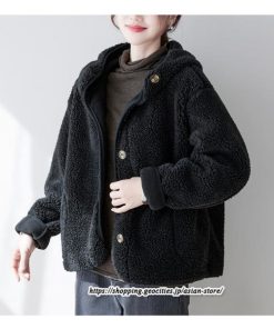 コート・ジャケット | ボアジャケット レディース 秋冬 アウター コート ジャケット ボア 暖かい ふわふわ 厚手 フード付き 長袖 可愛い 送料無料 トップス 無地 大人 30代 20代