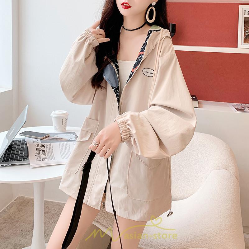 コート・ジャケット | ジャケット パーカー レディース カジュアル フード付き 両面使え コットン ルームウェア 部屋着 お出かけ 20代30代40代50代 通勤 スポーツ 通学 運動