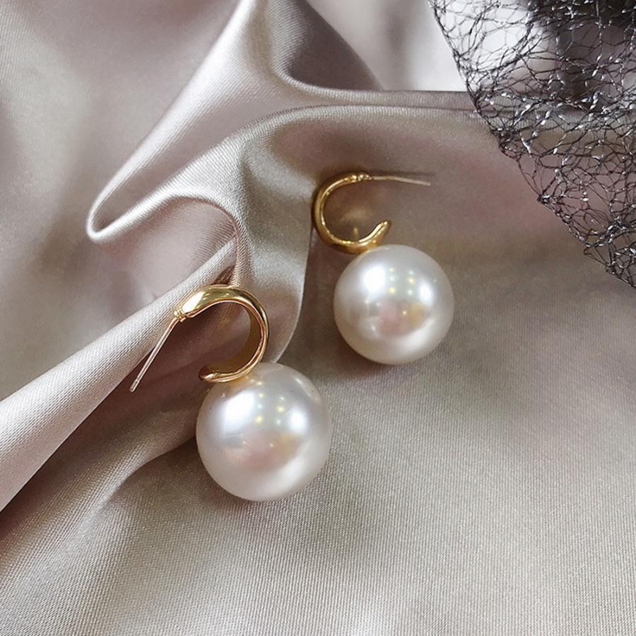 その他アクセサリー | 大粒パールピアス レディース 上品耳飾り