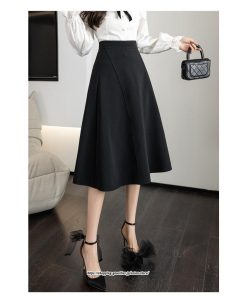 スカート | ロング秋 冬 レディース ボトムス ロング ゆったり Aライン秋 冬 春 キレイめ 着痩せ 2022新作 通勤 通学 細見え 高見え 40代 50代 20代 30代