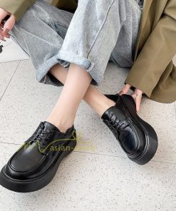 ローファー | レディース 痛くない ローヒール 楽 大人 黒 ブラック 柔らかい 歩きやすい レースアップ カジュアル 通勤通学 20代30代40代 レザー調 履きやすい