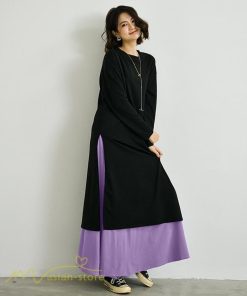 セットアップ | ワンピース 秋スカート レディース 秋物 ロングワンピース ロングスカート フリーサイズ 2点セット 着回し ウエストゴム 可愛い ゆったり 無地