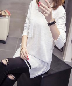 シャツ・ブラウス | Tシャツ 長袖 レディース 韓国風 ロンｔ春