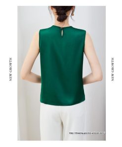 キャミソール タンクトップ | タンクトップ レディース 秋 秋服 レイヤード インナー ノースリーブ 重ね着 夏秋物 ベーシック しわにくい とろっと滑らかな肌触りの落ち感素材 Vネック