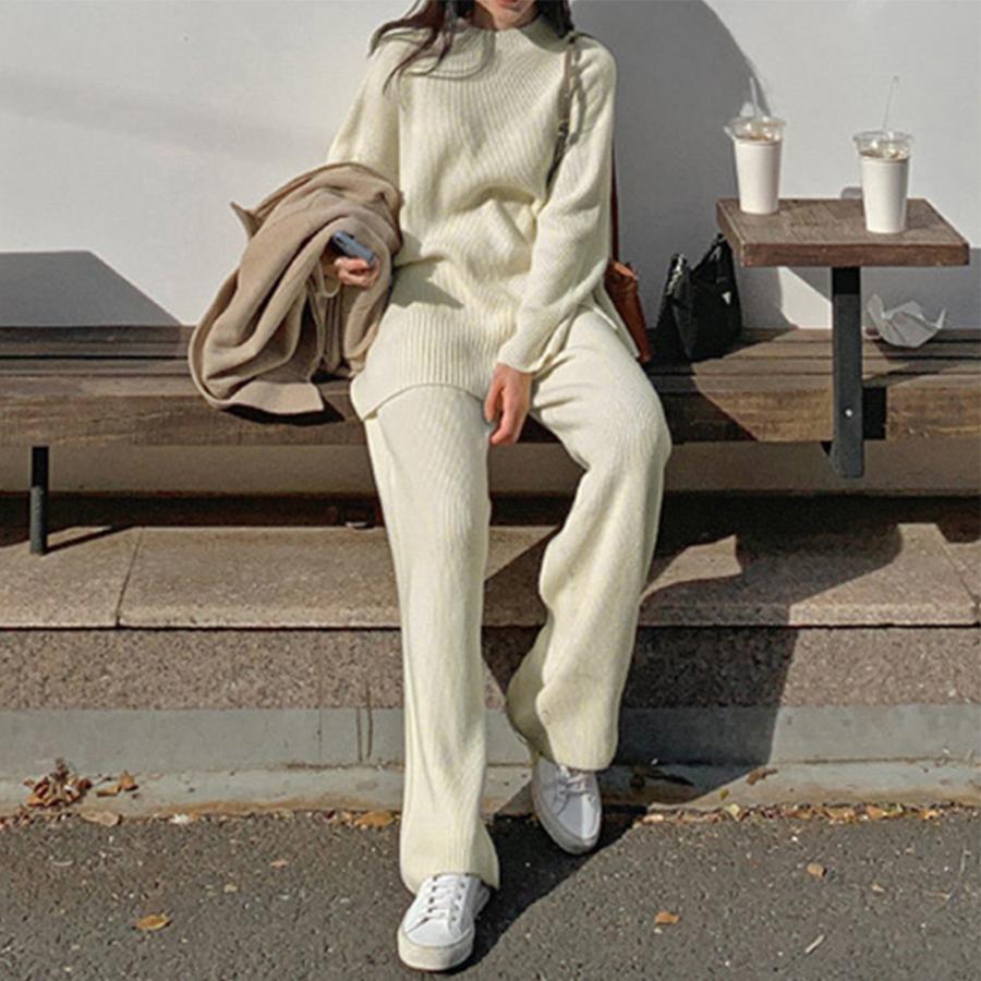 セットアップ | セットアップニット 秋冬 スリット 韓国