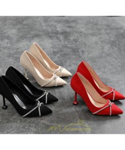 パンプス | ハイヒール ピンヒール ポインテッドトゥ ベージュ スエード 黒 赤 フォーマル パーティー 痛くない 結婚式 ビジネス 通勤用 二次会 2次会 仕事