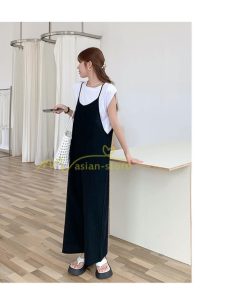 オーバーオール サロペット | サロペット オーバーオール オールインワン ワイドパンツ レディース 無地 キャミ ガウチョ 20代30代40代 着痩せ 可愛い 送料無料 ワイドサロペット