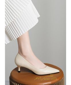 パンプス | 20.5cm~26.5cmミドルヒール ポインテッドトゥ 走れる ヒール レディース 結婚式 通勤 二次会 小さいサイズ 大きいサイズ 仕事 面接 30代