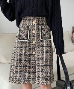 タイトスカート | スリット チェック柄