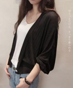 カーディガン | 薄手 大人 透け感 ゆったり 防寒 リブ ボリューム袖 オフィス 羽織 ドルマン トップス レディース