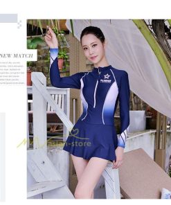 水着 | レディース フィットネス 体型カバー 長袖 ミセス トレンド 母の日 プレゼント 競泳 パッド付き ワンピース トレーニング 練習 女性 スイムウェア 温泉用