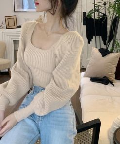 ニット・セーター | ニットトップス パフスリーブ レディース