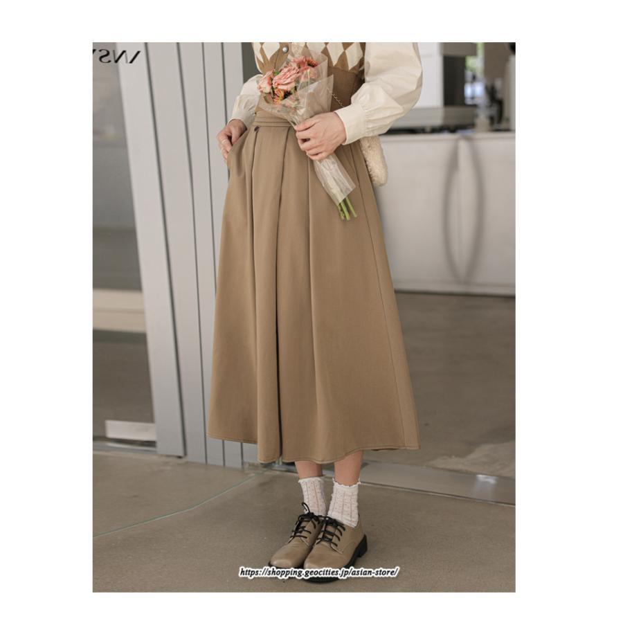 スカート | ロングきれいめ レディース ロング丈 女子会 デート 20代 30代 40代 50代 秋 冬 細見え ハイウエスト お出かけ 高見え あったか