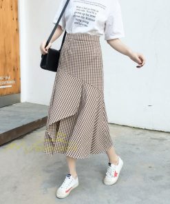 スカート | フレア ロング春物 レディース 春夏 スカート黒 ボトムス 春夏秋 新作 カジュアル 通勤通学 チェック柄 Aライン着やせ 20代30代40代