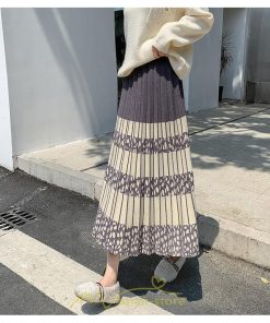 スカート | ロングウエストゴム プリーツ ロング丈 黒 グレー カーキ コーヒー レディース きれいめ 秋カジュアル 冬ニット 秋冬 オフィス