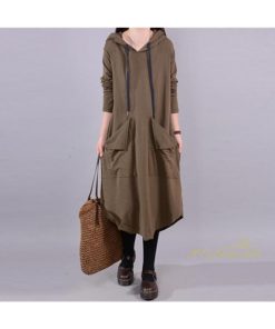 マキシ | ロングワンピース レディース 秋 ワンピース ゆったり パーカーワンピース マキシ丈 ロングワンピース カジュアル 着痩せ 2021 長袖ワンピース 体型カバー